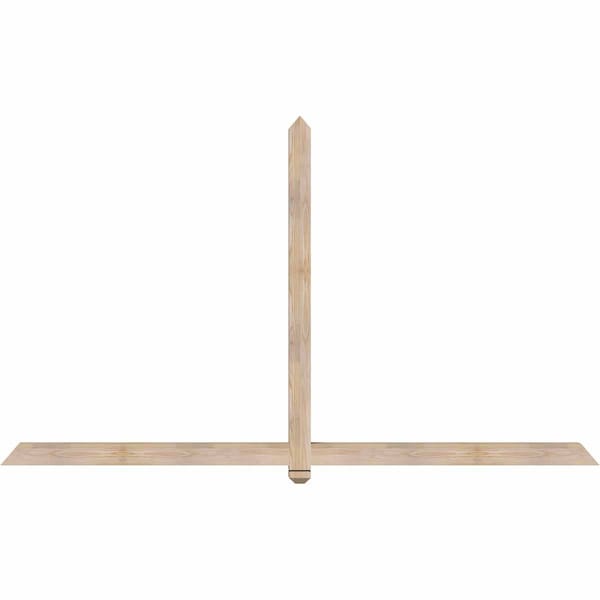 Ekena Millwork Eugene Smooth Timber Gable Bracket, Douglas Fir, 96"W x 56"H x 3 1/2"D x 3 1/2"F, 14/12 Pitch GBW096X56X0404EUG00SDF - main
